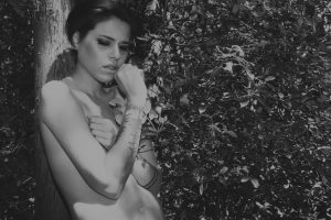 Giorgia Faraoni attrice e modella foto in bianco e nero